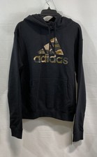 Adidas Men's M Camo BOS HDY Pullover Hoodie Sweatshirt Black NWT Size S