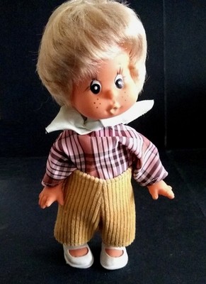 Retro Vintage Puppe Fratz Püppchen Blond Gummipuppe 60er Höhe: 18 cm