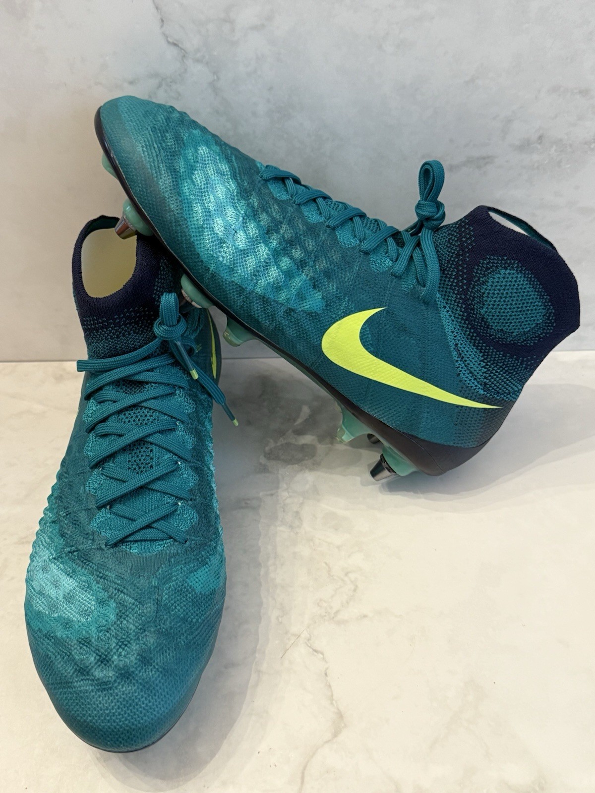 Nike Magista Obra 2 Elite SG Pro Soccer Cleats Green 844596-376 Men’s Size 8.5 image 3
