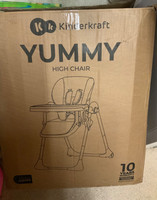 Kinderkraft YUMMY Foldable Baby Toddler Highchair gray