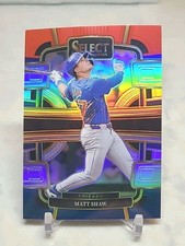 2024 Panini Select- Matt Shaw (RC) RED & BLUE PRIZM #28 CUBS