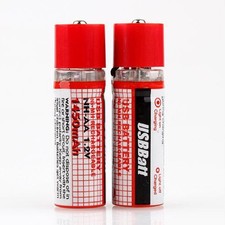2 x USB AA 1450mAh 1,2V Ni-MH wiederaufladbare Akkus