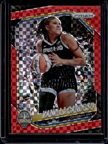2025 Panini WNBA Prizm Kamilla Cardoso Red Power #/75 Sky