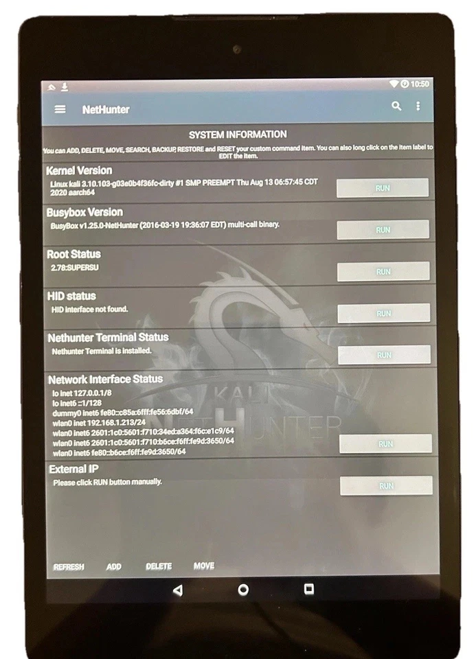 DE-GOOGLED EXTREMELY RARE Kali NetHunter Nexus 9 TABLET 32GB - Image 4 of 4