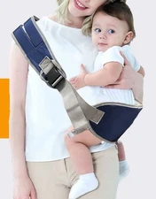 NIB Baby Carrier Shoulder Sling Black & Mesh Adjustable 7-35lbs