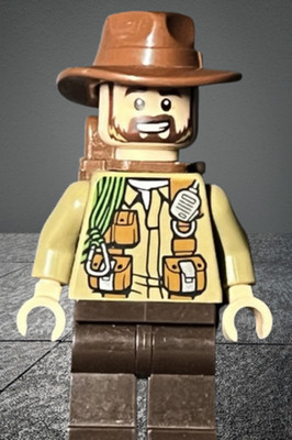Lego  Minifigur jw054, Jurassic World Legend of Isla Nublar Sinjin Prescott Dino