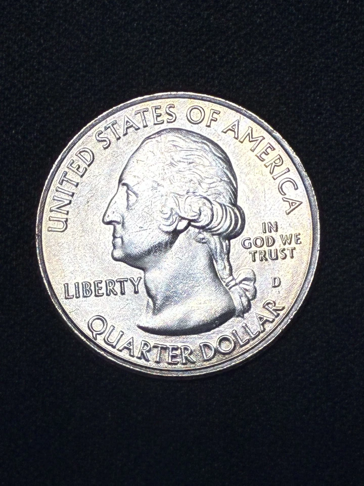 Yellowstone 2010d America The Beautiful Colorized Washington Quarter  - Image 3 of 4