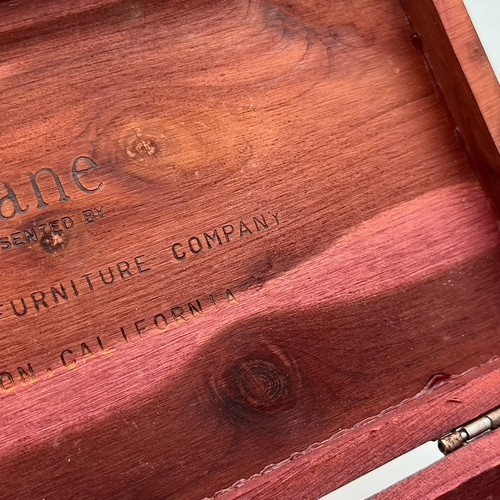 Vintage Lane Cedar Hope Truhe Verkäufer Mustergröße aufklappbare Holzkiste KEIN SCHLÜSSEL 9×5×3" - Bild 4 von 11