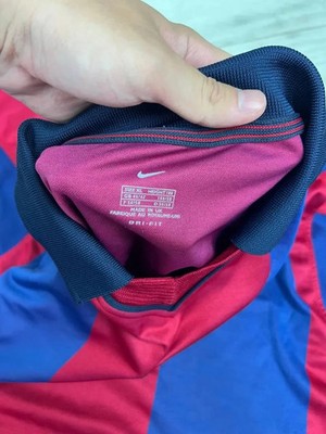 Vintage Nike FC Barcelona 2000 2001 Home Shirt Soccer Jersey Men