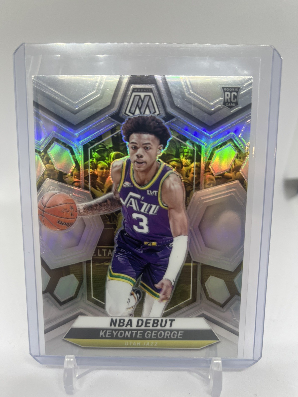 2023-24 Panini Mosaic - NBA Debut Silver Prizm #251 Keyonte George (RC)