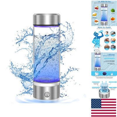 #ad #ad Rechargeable Portable Hydrogen Water Bottle Perfect Health Gift in Silver $23.26