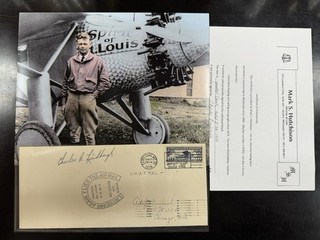 ORIGINAL CHARLES LINDBERGH AUTOGRAPH WITH COA