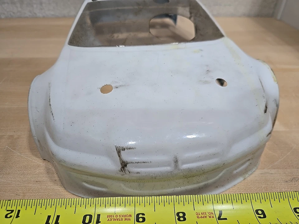 Vintage 1/10 Scale Race Spoiler Plastic Shell Body RC Remote Control Car - Image 2 of 4