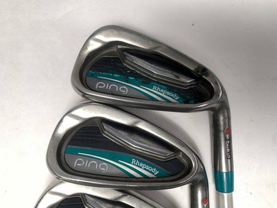 【PING Rhapsodyアイアン5本セット】　7・8・9・W・S Ping Rhapsody Iron Set 6-9 GW+SW Purple Dot 1.5* Up ULT 129