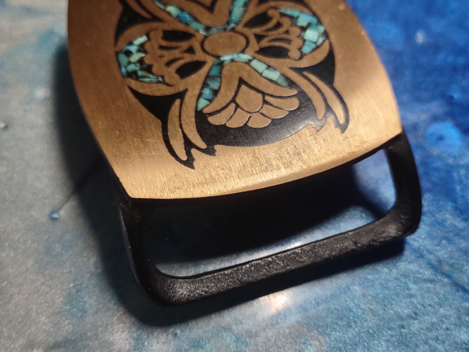 1978 Tech Ether Guild "Narcissus" Solid Brass Bel… - image 3