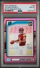 Jayden Daniels PSA Pink Optic Rookie Rated Rookie Pink Prizm #389 PSA 8