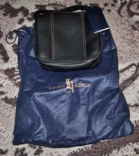 NEW LINKS & KINGS Leather Travel Crown Caddy Toiletry DOP Bag OCEAN REEF CLUB