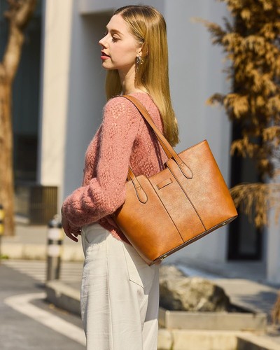 ToLFE Damen Handtasche Aus Segeltuch – Mit Tragegriff & Schulterriemen, Größe M/L | Vielseitig, Modern & Praktisch