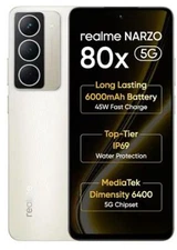 realme NARZO 80x 5G (Sunlit Gold, 6GB+128GB) | Dimensity 6400 5G Chipset