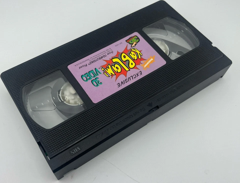 Kablam VHS 1997 Nickelodeon Very HTF 3D Nogglevision Tombstone Pizza Exclusive - Image 3 of 4