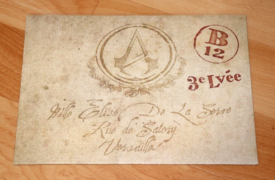 Assassin's Creed Unity LITHOGRAPHS Card Set / Artwork / Art card / Envelope - Image 2 of 4