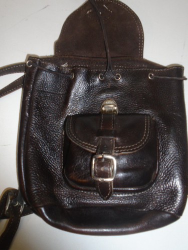 THE ORIGINAL ROOTS BANFF INDESTRUCTIBLE ALL LEATHER SCHOOL.GIRL MINI BACKPACK +1 - Picture 9 of 12