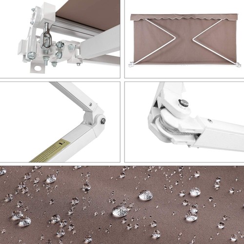 Awning Balcony Awning Sun Shade Articulated Arm Awning Wind Resistant 2.5*2 M - Picture 6 of 8