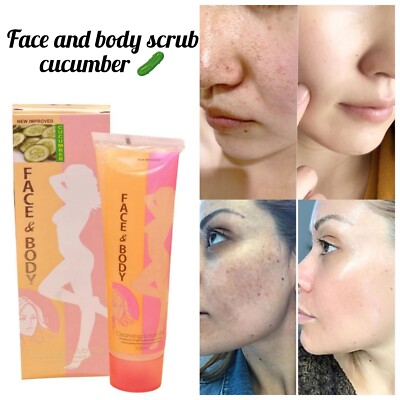 Scrub (Face & Body- Cucumber) Add extra glow to your skin with it  100ml