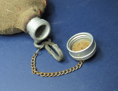 ANCIENNE GOURDE MILITAIRE 1938-45 WW2 AVEC SA HOUSS - Bild 8 von 10
