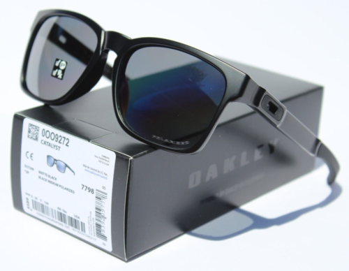New Oakley Catalyst Sunglasses Matte Black / Black Iridium Polarized OO9272-09 - Picture 1 of 9