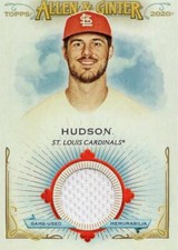 Dakota Hudson relic jersey patch baseball card 2020 Topps Allen & Ginter #FSRBDH