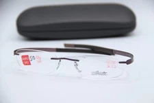 NEW SILHOUETTE SPX 7628 40 6052 PURPLE GUNMETAL AUTHENTIC FRAME SUNGLASSES 52-19