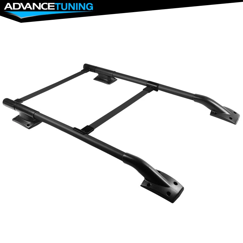 Portaequipajes riel de techo negro estilo OE de 4 puertas Nissan Frontier 05-22 Foto 4 de 4