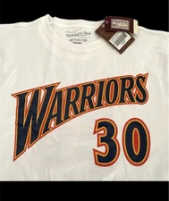 Mitchell Ness Hardwood Classics Steph Curry Player T-Shirt Tee Men’s Sz XL New