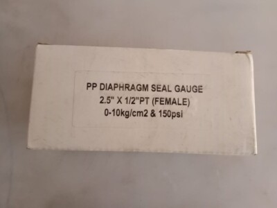 #ad #ad PRO INSTRUMENT PP DIAPHRAGM SEAL PRESSURE GAUGE LOT OF 5PCS $195.00