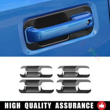 For Ford F150 F-150 15-2020 Glossy Black Car Exterior Side Door Bowl Frame Cover