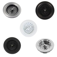 NEW 3.5" Drain Assembly with Strainer Basket for Kitchen Sink - 5 Color Options