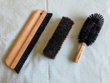 Shoe Shine Brushes vintage 1950s-60s lot of 3 Kellogg Quality