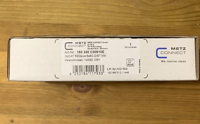 Metz Connect fiber splice distributor OpDAT REGplus 6SCSTD white NEW / ORIGINAL PACKAGING