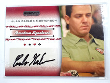 Juan Carlos Mortensen 2007 Razor Poker Showdown Signatures SS-32 Auto WSOP WPT B