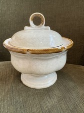 Vintage MIKASA GARDEN CLUB Stoneware Sugar Bowl W/Lid EC400 Made in Japan