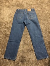 Vtg Levi's Orange Tab 506 Blue Jeans Relaxed Fit Tapered Leg 36x32 USA Made Y2K