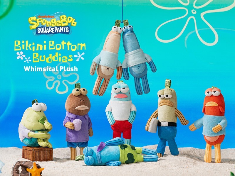 SpongeBob Bikini Bottom Buddiesおかしなぬいぐる POP MART SpongeBob Bikini Bottom Buddies Plush Assorted box