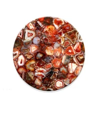 15"x15"Natural Agate Stone Coffee,Side Table Top, Handmade Living Room Furniture
