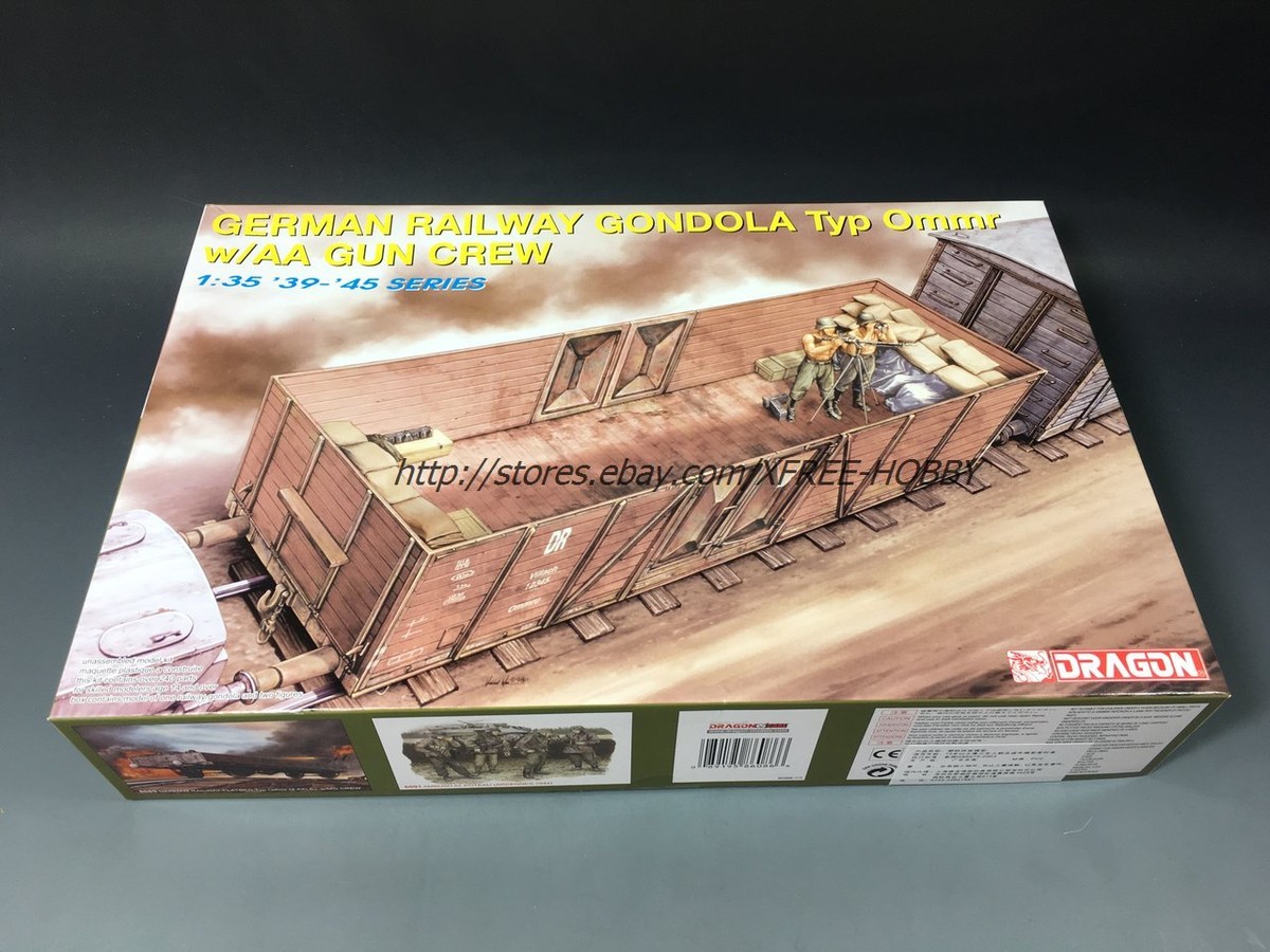Maquette Dragon 1/35 – Réf 6086 – Wagon Railway Gondola Ommr Avec Canon Et équipage AA