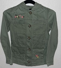 Old Navy Camo Olive Green Jacket Kid Girls Sz 8