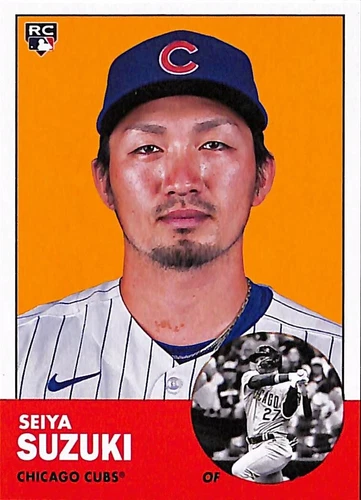 2022 Topps Archives #92 SEIYA SUZUKI Background Replacement Variation SP RC