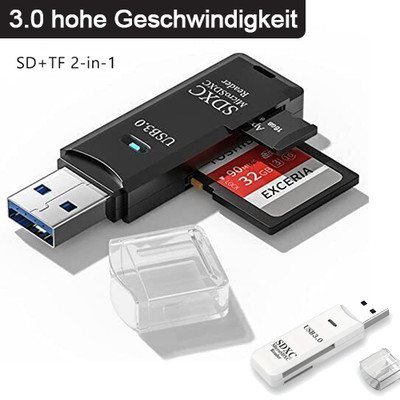 USB 3.0 SD-Kartenleser für PC Micro SD-Karte auf USB-Adapter CardReader Kamera