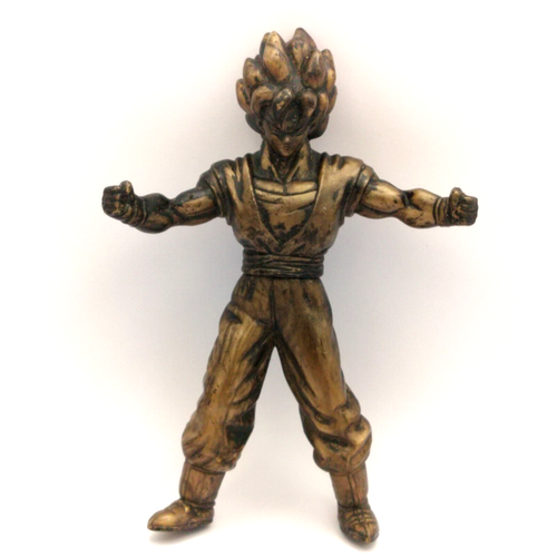 Dragon Ball Z Super Saiyan SS GOKU Bronze Color Figure Burger King 2000 Y2K
