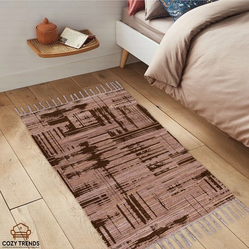 Hand Crafted Cotton Area Rug for Hallway, Kitchen, Entryway and Living Room - Picture 13 of 21